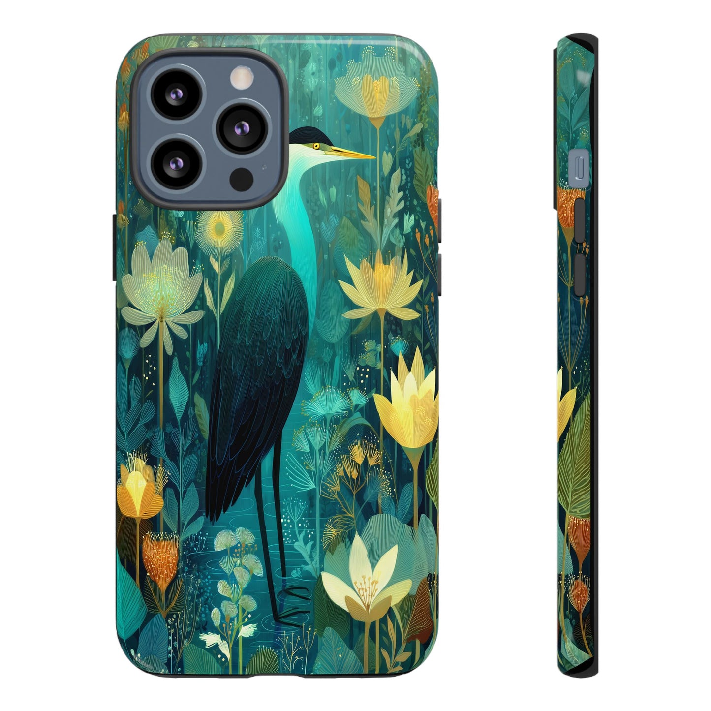 Artistic Crescent Moon Phone Case — Dreamy Starry Night Protection