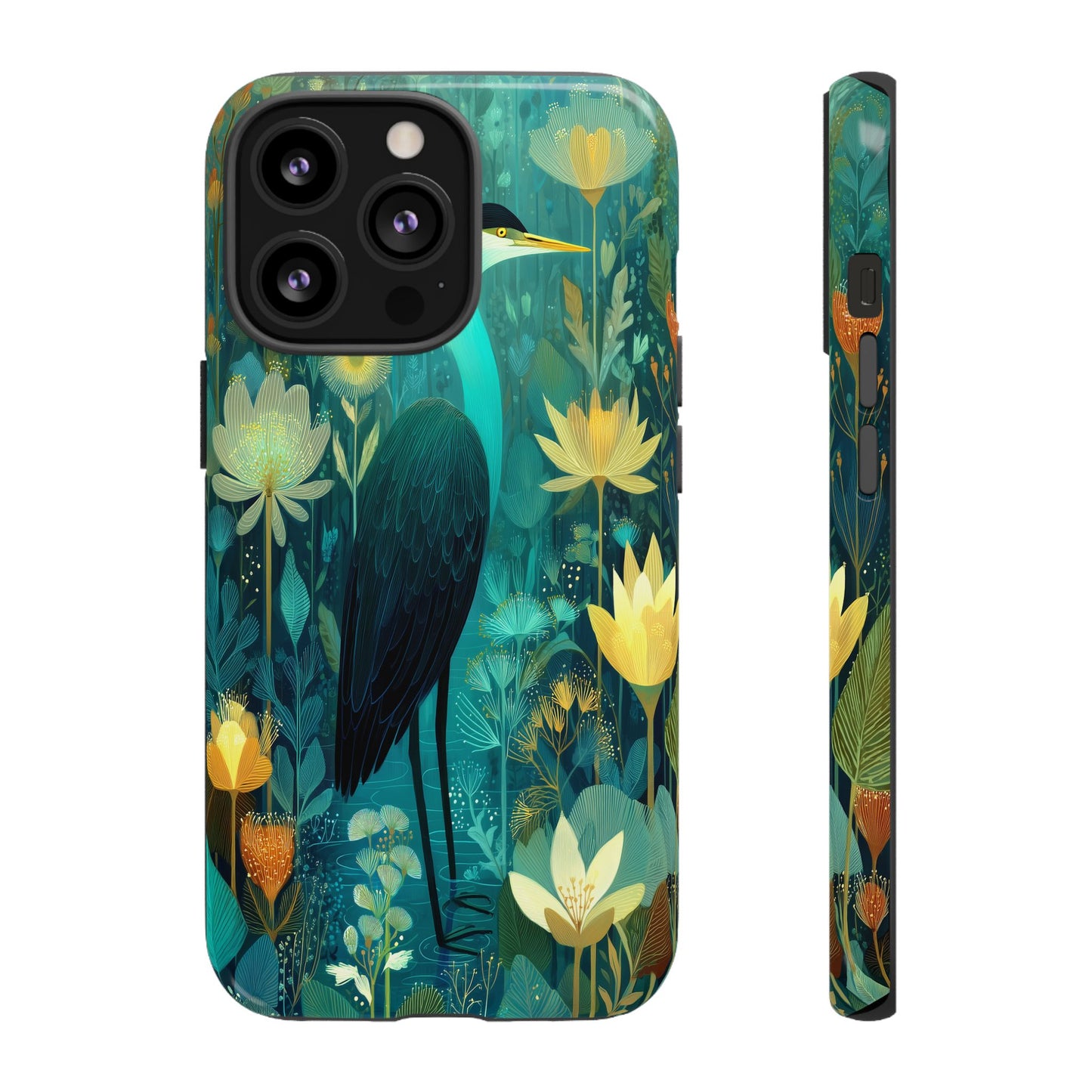 Artistic Crescent Moon Phone Case — Dreamy Starry Night Protection