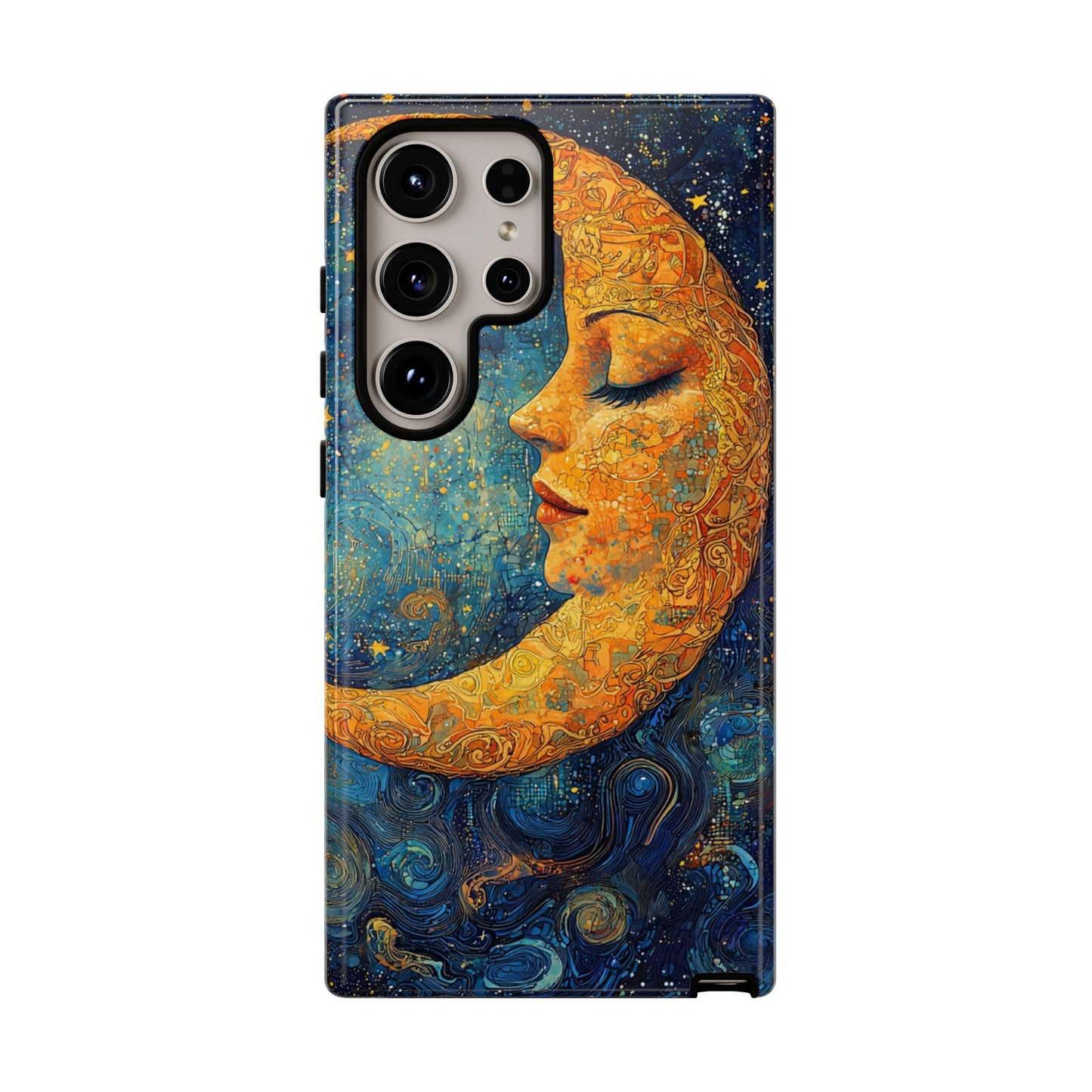 Copy of Artistic Crescent Moon Phone Case — Dreamy Starry Night Protection