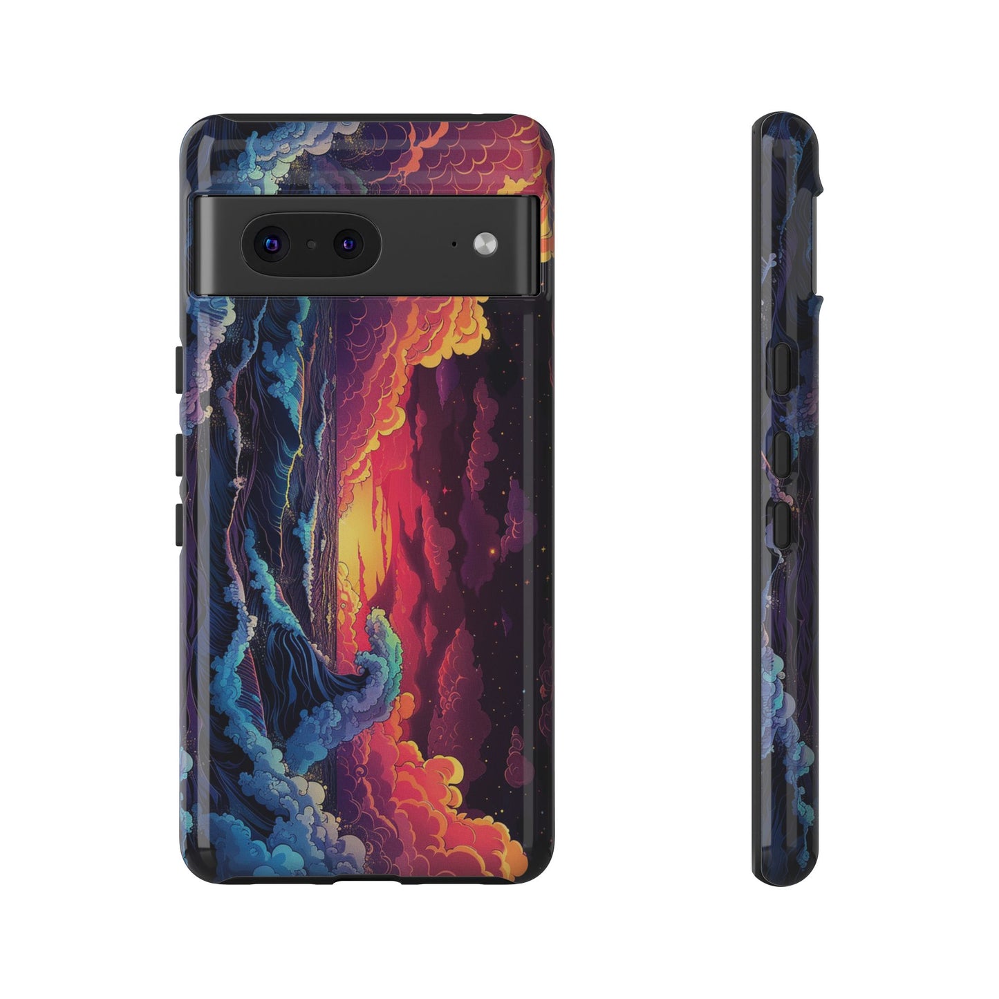 Copy of Copy of Artistic Crescent Moon Phone Case — Dreamy Starry Night Protection