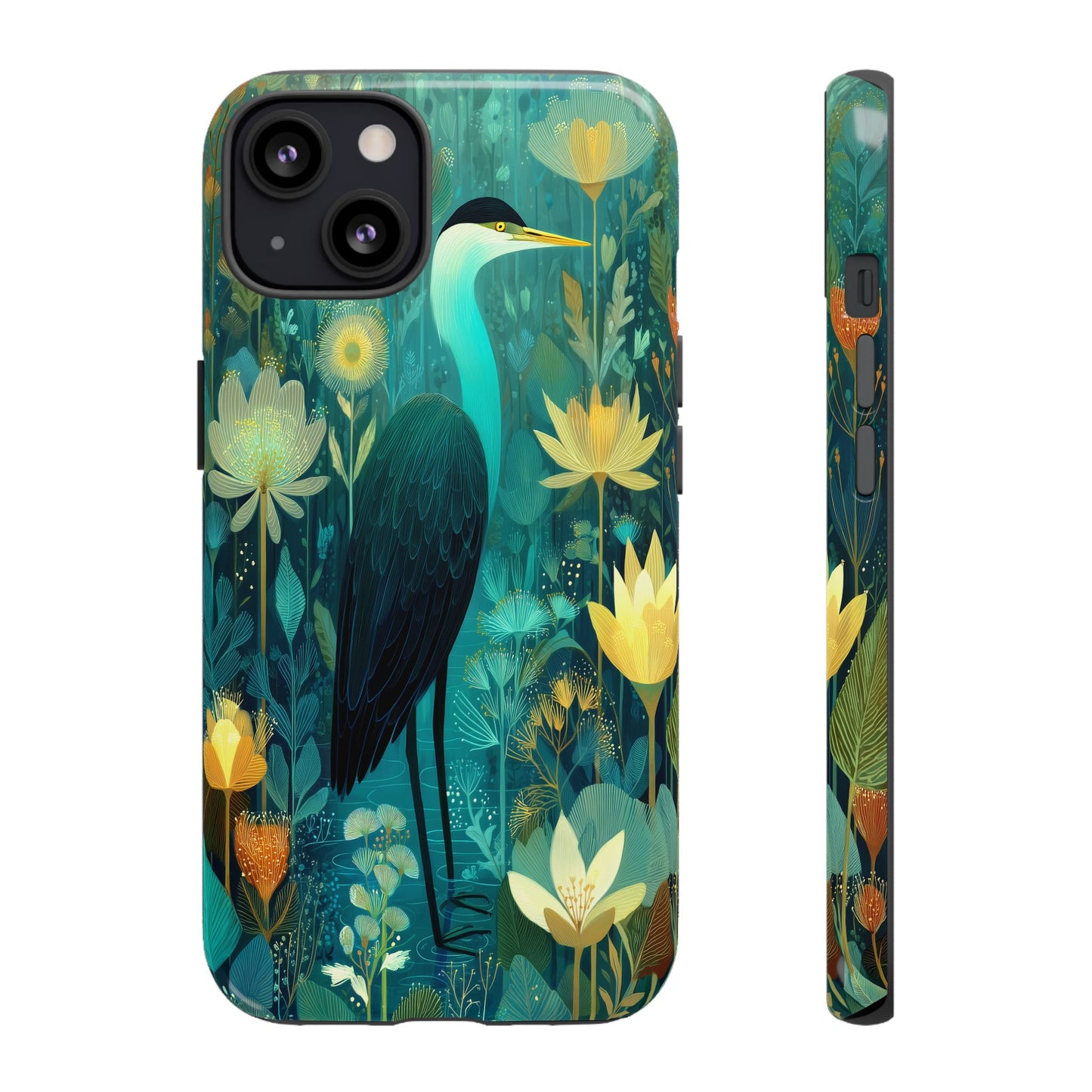 Artistic Crescent Moon Phone Case — Dreamy Starry Night Protection