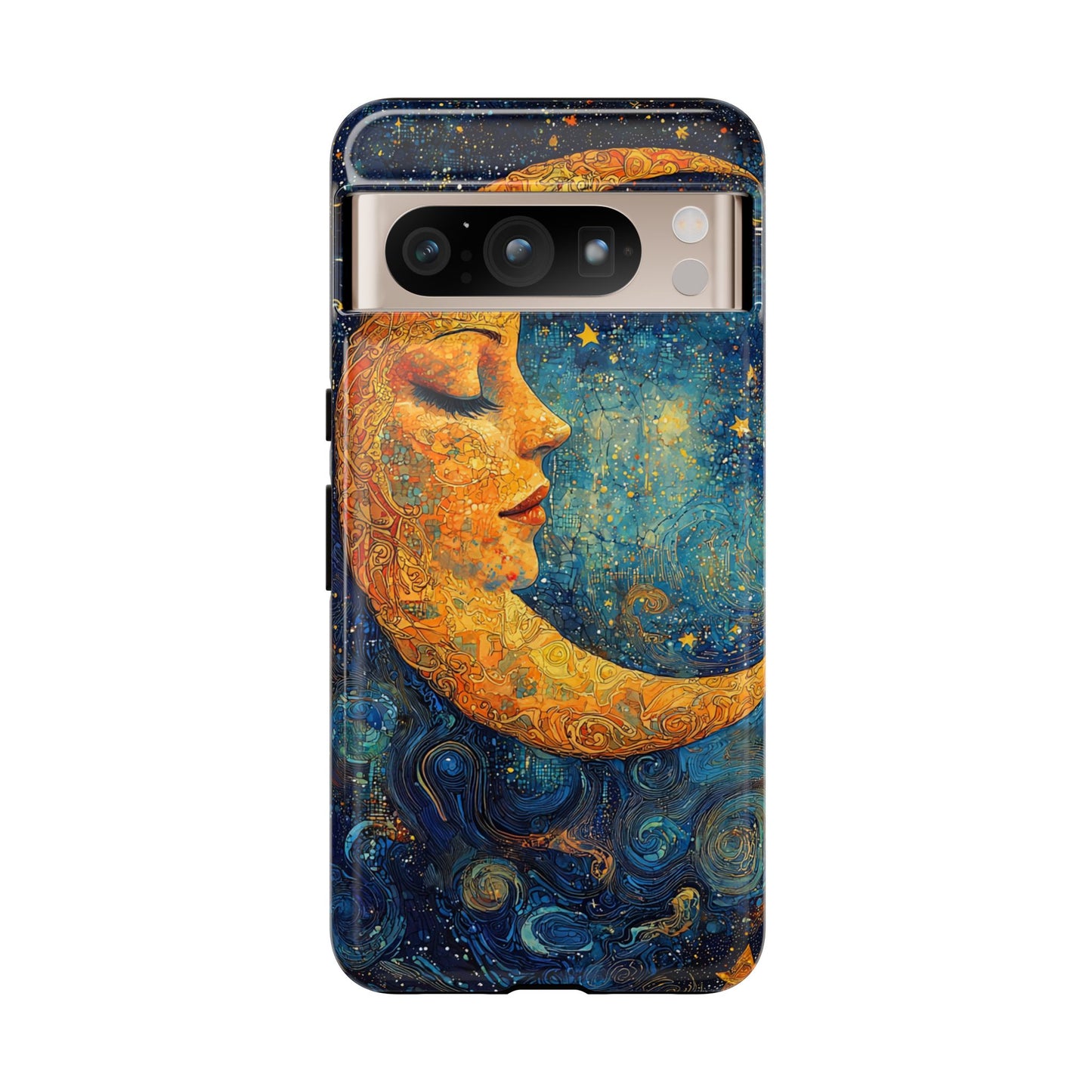 Copy of Artistic Crescent Moon Phone Case — Dreamy Starry Night Protection