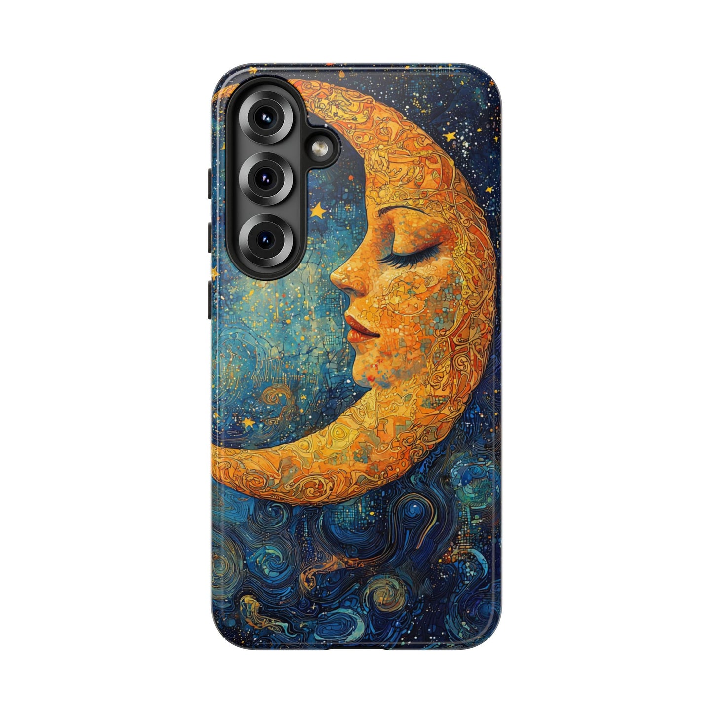 Copy of Artistic Crescent Moon Phone Case — Dreamy Starry Night Protection