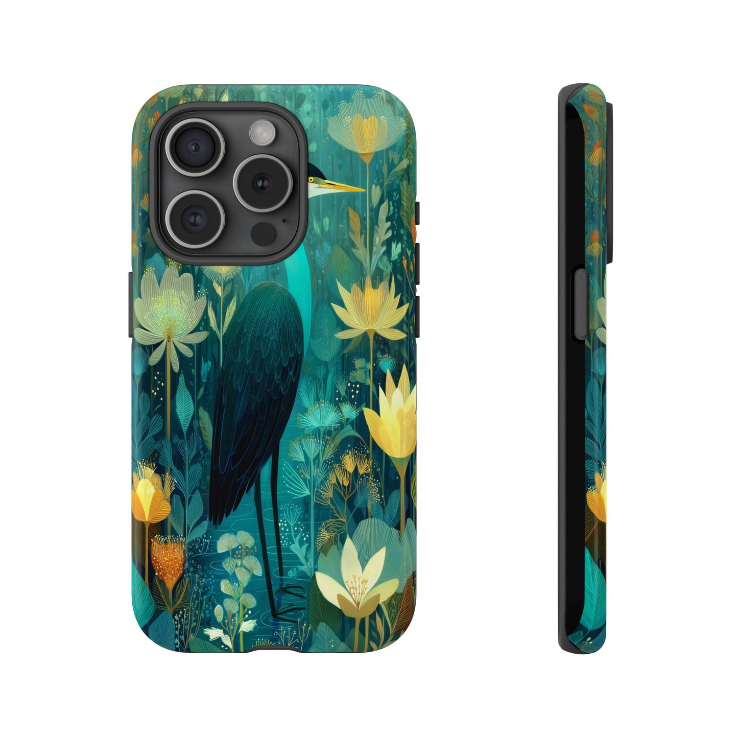 Artistic Crescent Moon Phone Case — Dreamy Starry Night Protection
