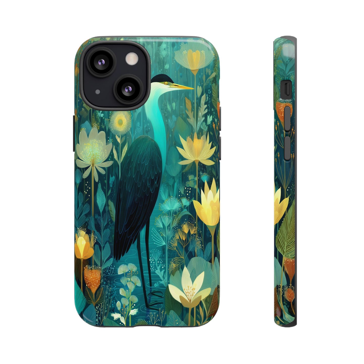 Artistic Crescent Moon Phone Case — Dreamy Starry Night Protection