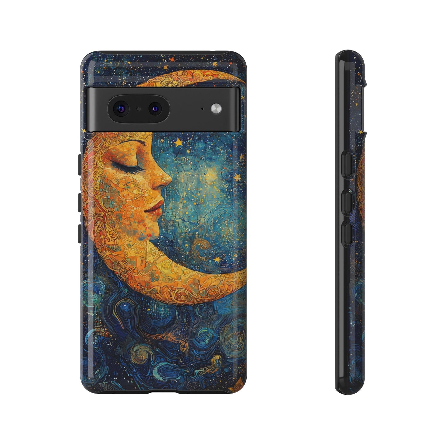 Copy of Artistic Crescent Moon Phone Case — Dreamy Starry Night Protection