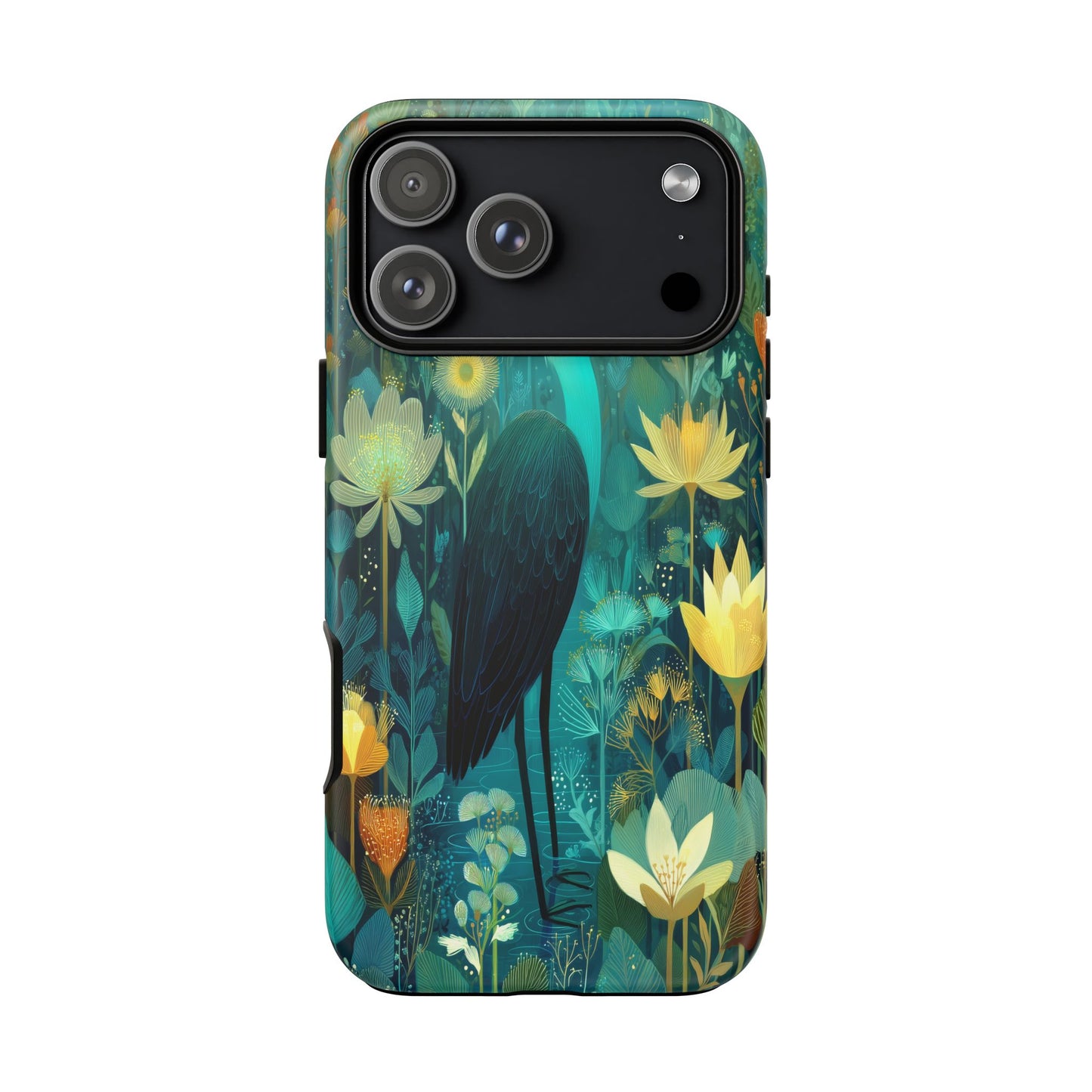 Artistic Crescent Moon Phone Case — Dreamy Starry Night Protection