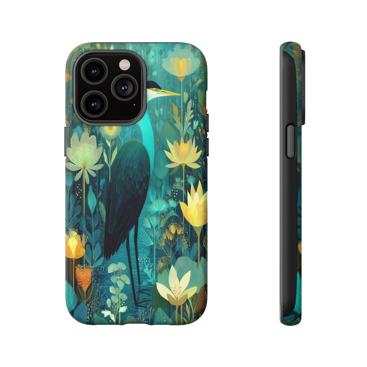 Artistic Crescent Moon Phone Case — Dreamy Starry Night Protection