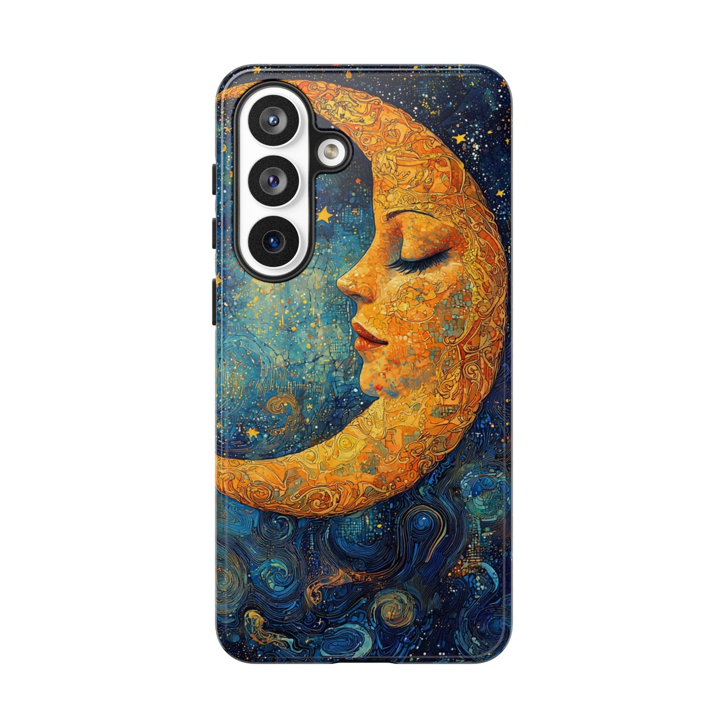 Copy of Artistic Crescent Moon Phone Case — Dreamy Starry Night Protection