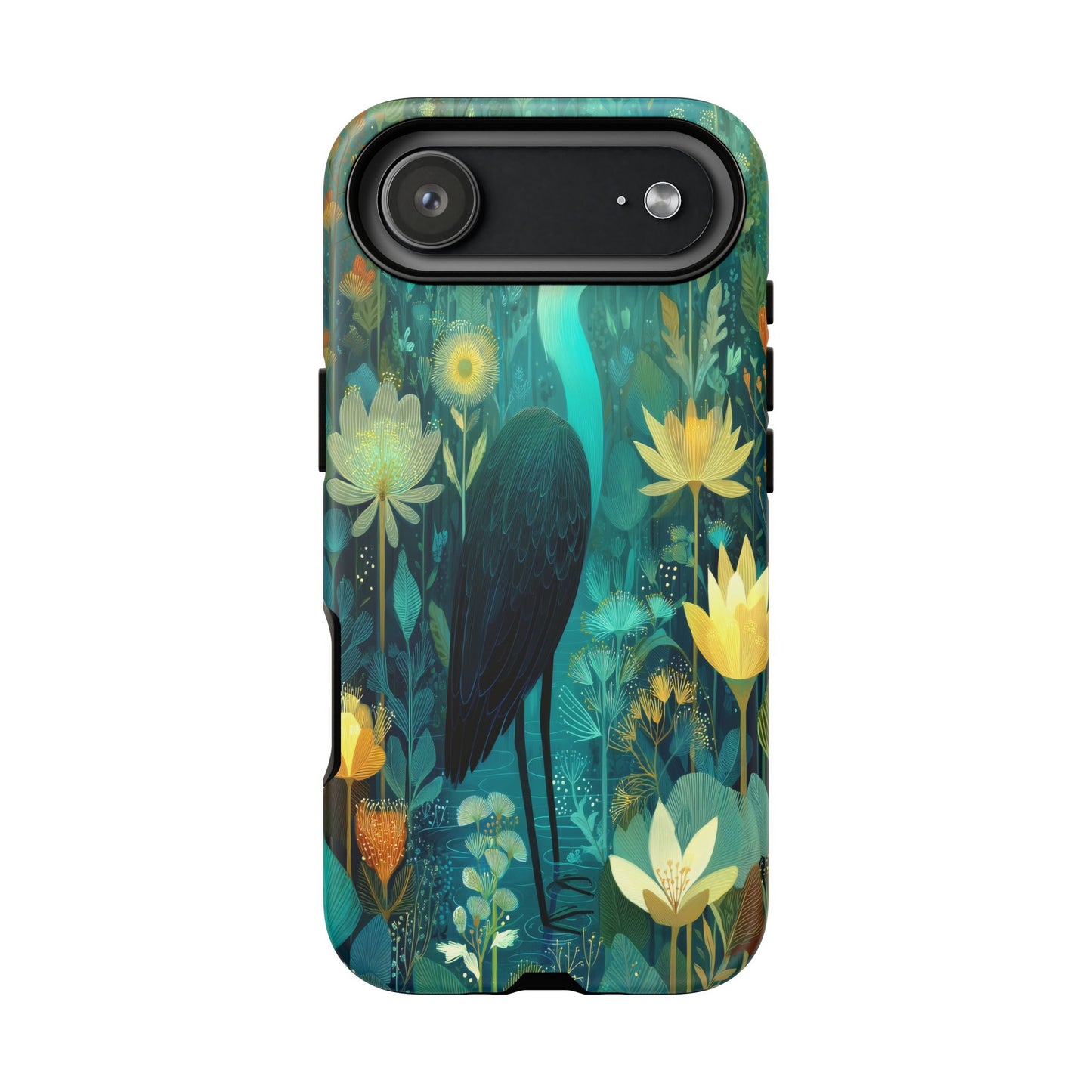 Artistic Crescent Moon Phone Case — Dreamy Starry Night Protection
