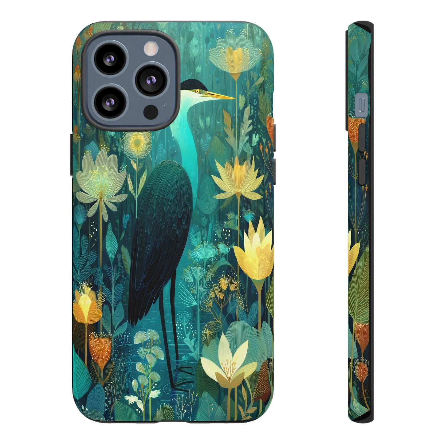 Artistic Crescent Moon Phone Case — Dreamy Starry Night Protection