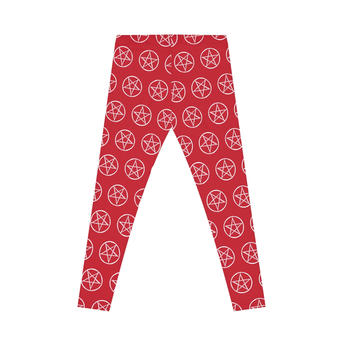 All-Over Print Leggings Pentagram Red