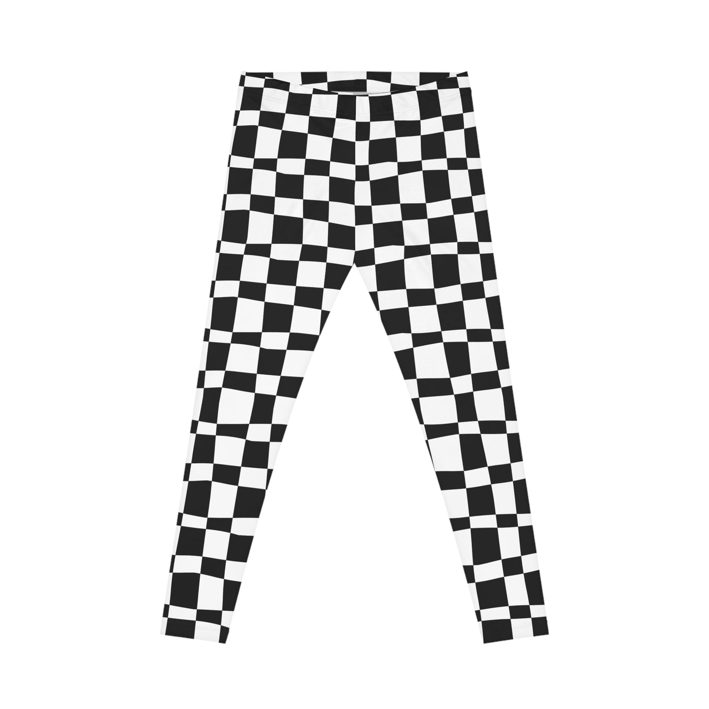 All-Over Print Leggings Checkered Black/White