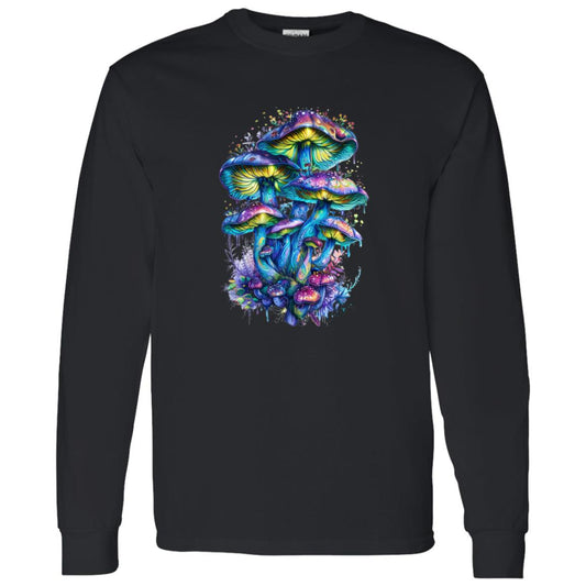 LS T-Shirt Colorful Mushroom Cluster
