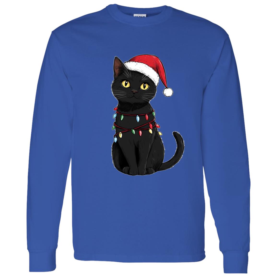 LS T-Shirt Festive Cat