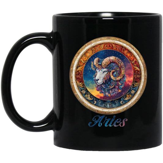 11oz Black Mug Zodiac Aries