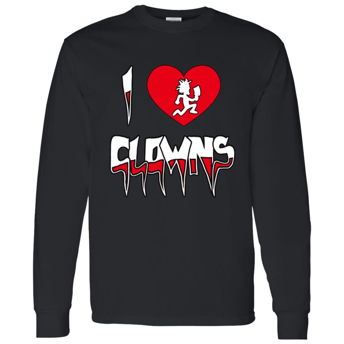 LS T-Shirt I Love Clowns