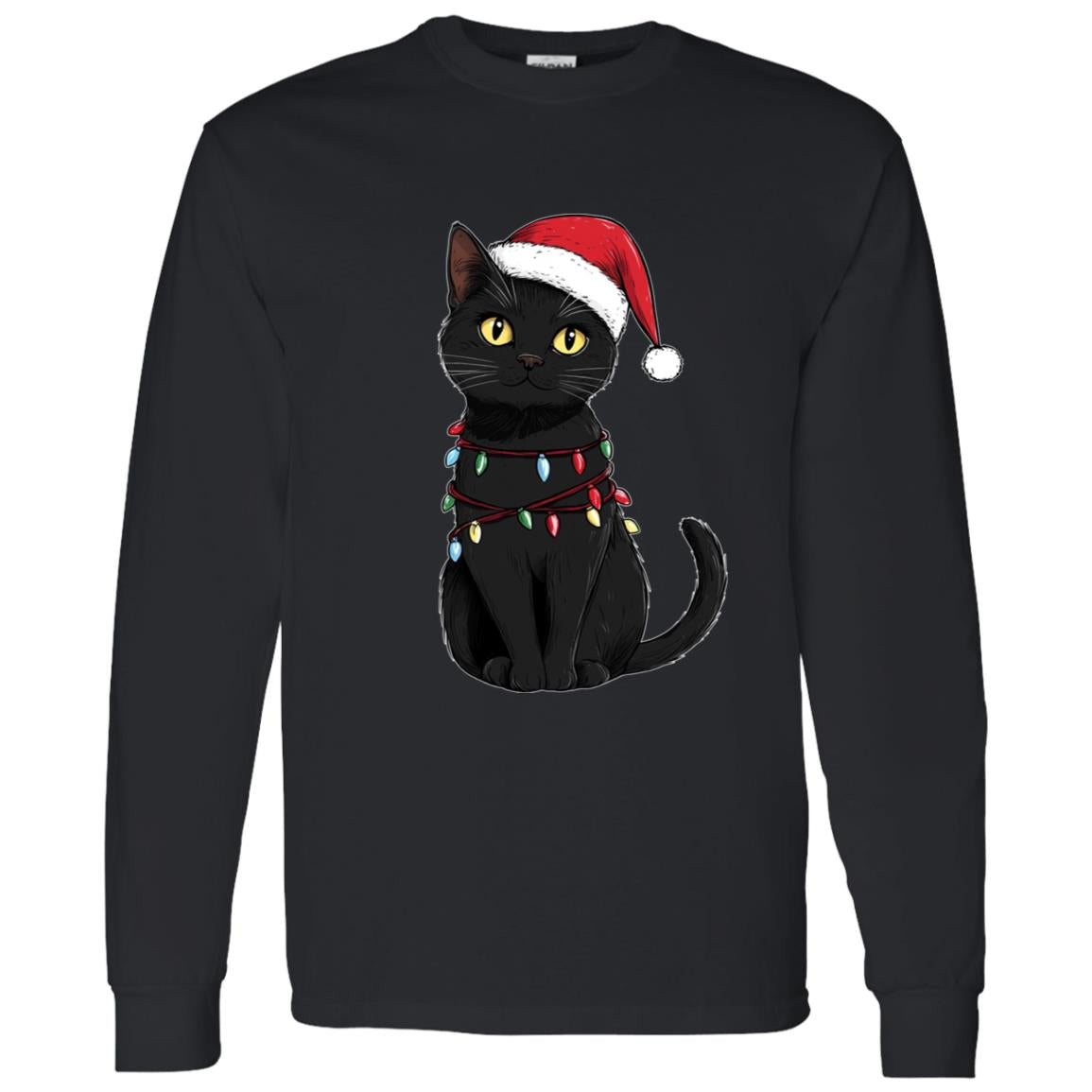 LS T-Shirt Festive Cat