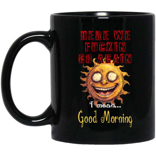 11oz Black Mug Good Morning