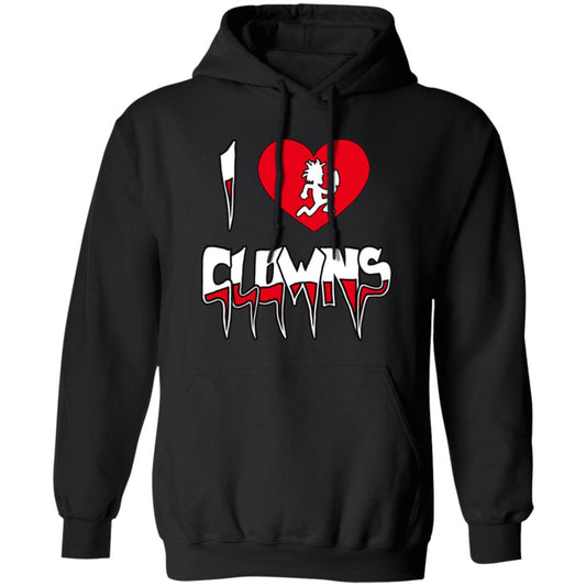 Pullover Hoodie I Love Clowns