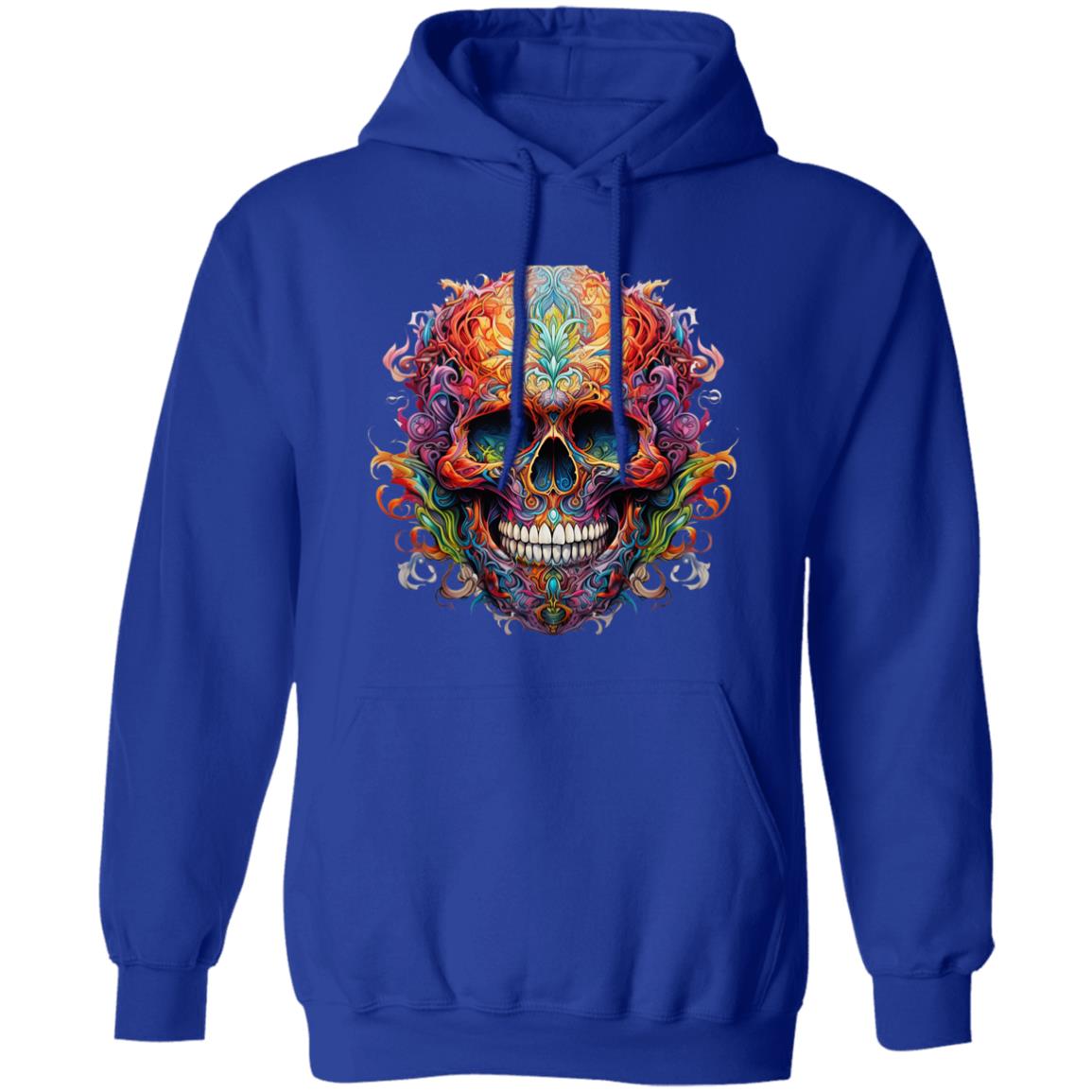 Pullover Hoodie Ornamental Skull