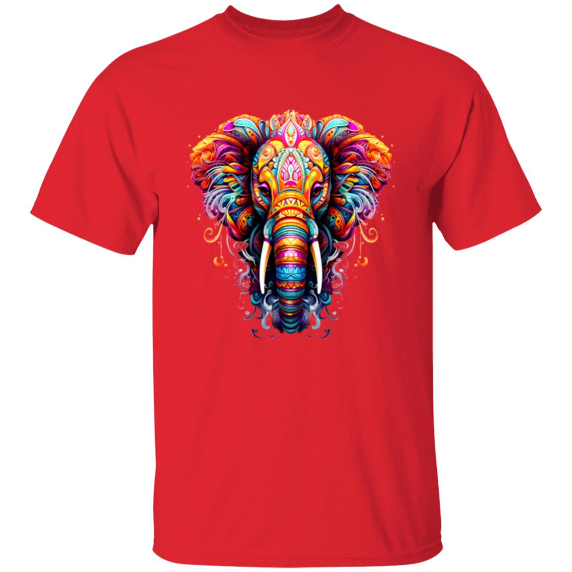 Oversized T-Shirt Psychedelic Elephant