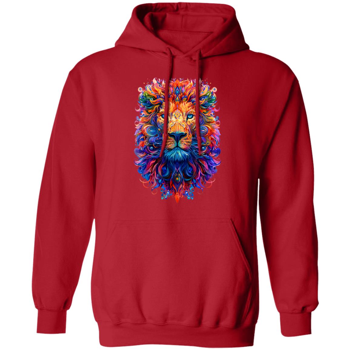 Pullover Hoodie Psychedelic Lion