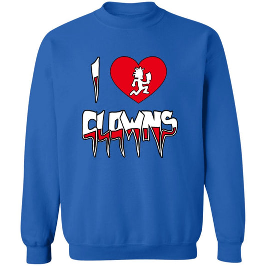 Pullover Sweatshirt I Love Clowns