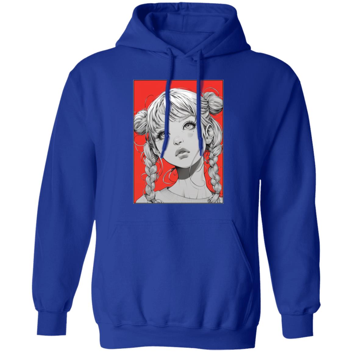 Pullover Hoodie Anime Pigtail Girl
