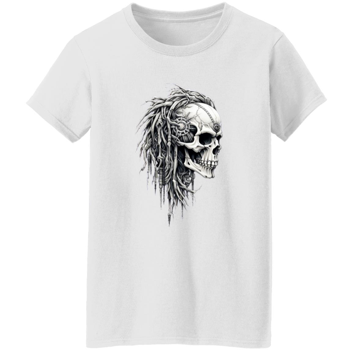 Oversized T-Shirt Bio Mechanical Skull