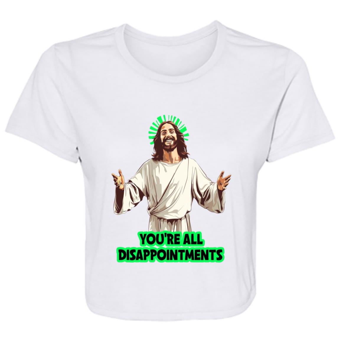 Flowy Cropped Tee You're All Disappointments