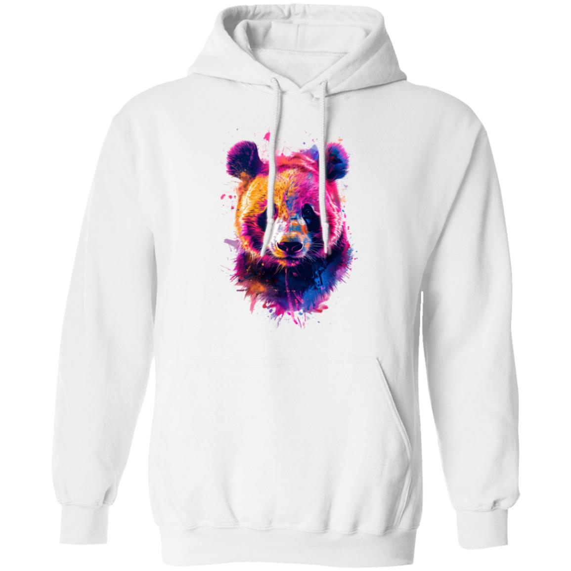 Pullover Hoodie Abstract Panda