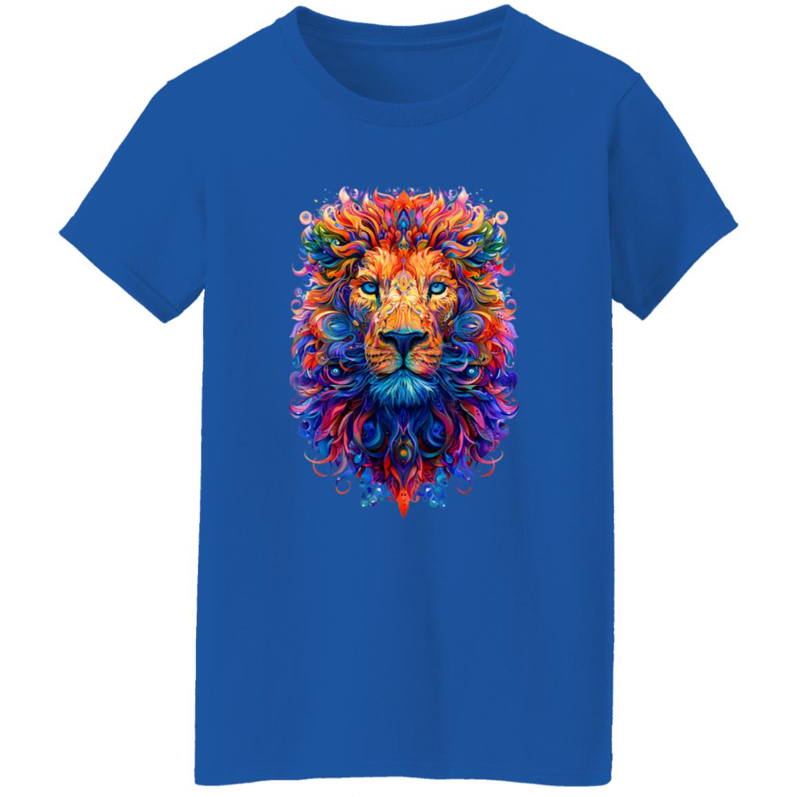 Oversized T-Shirt Psychedelic Lion