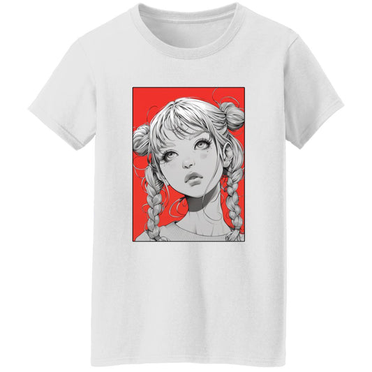 Oversized T-Shirt Anime Pigtail Girl