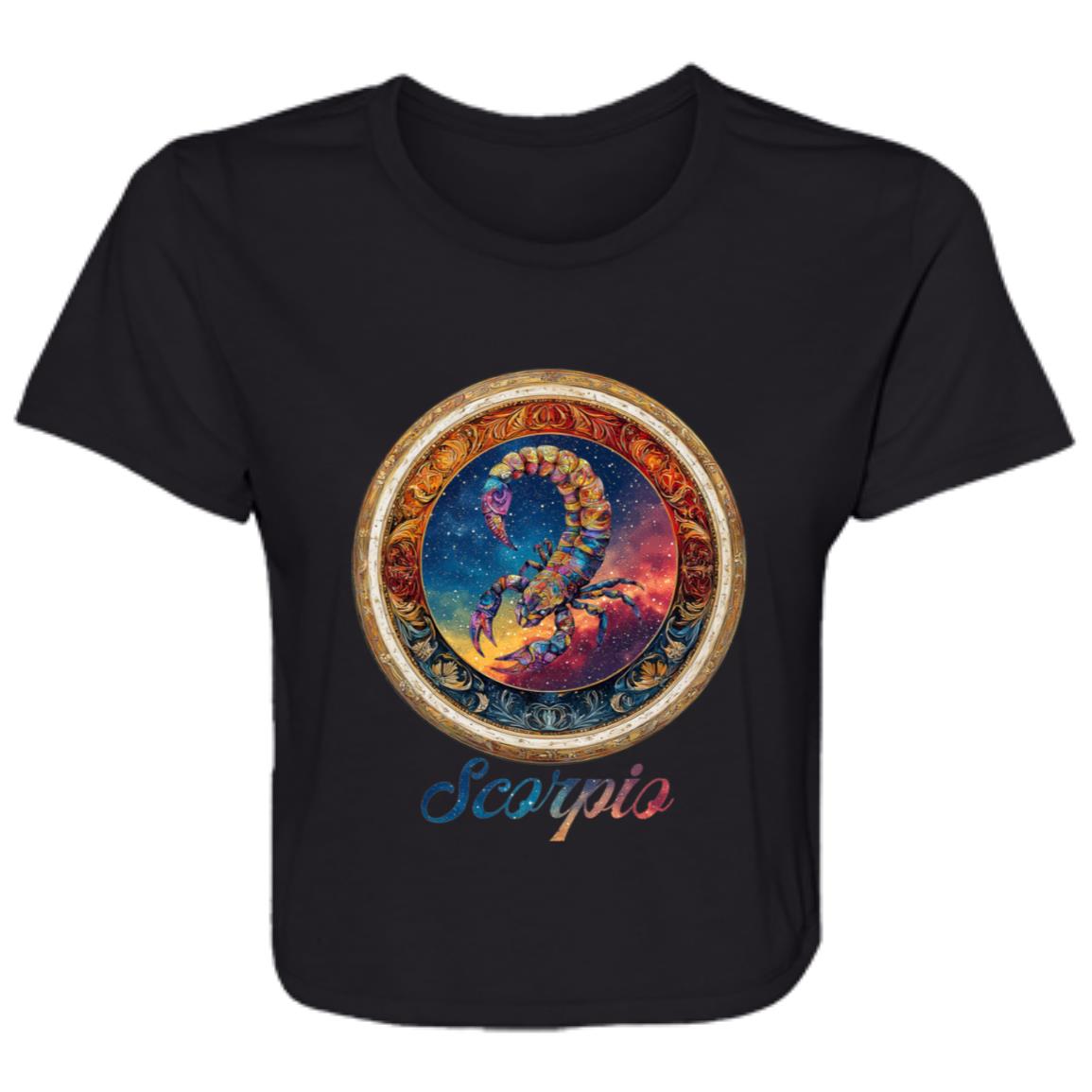 Flowy Cropped Tee Zodiac Scorpio