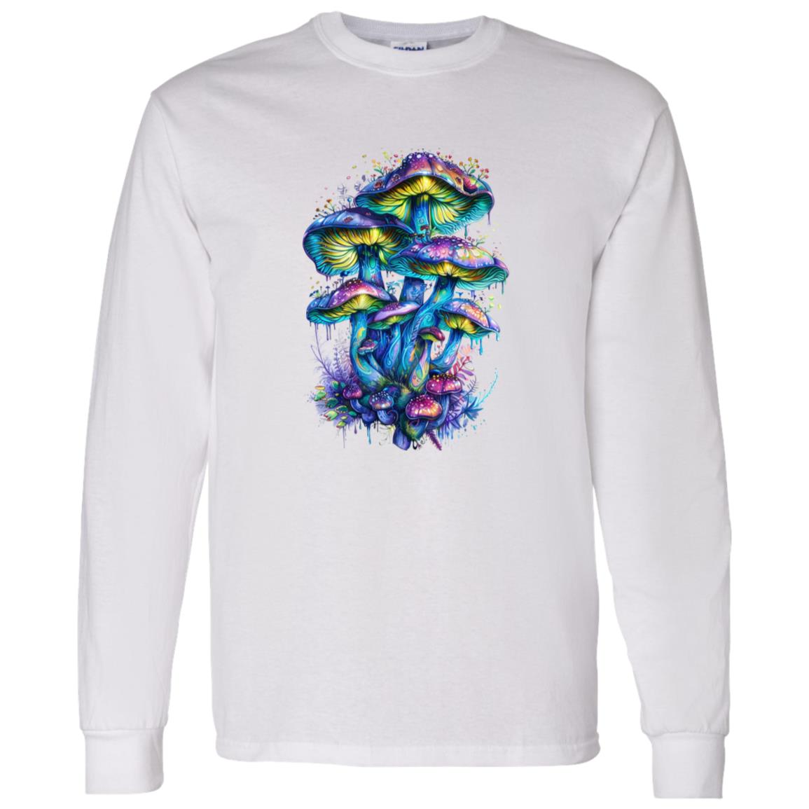 LS T-Shirt Colorful Mushroom Cluster
