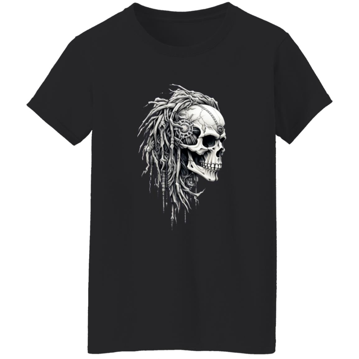 Oversized T-Shirt Bio Mechanical Skull