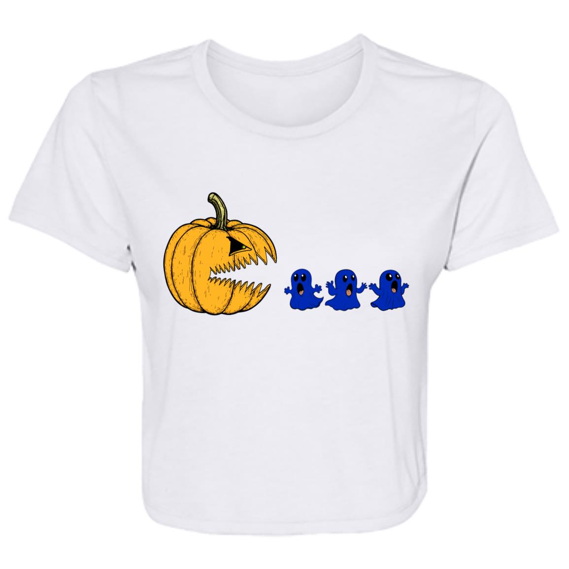 Flowy Cropped Tee Pac O Lantern