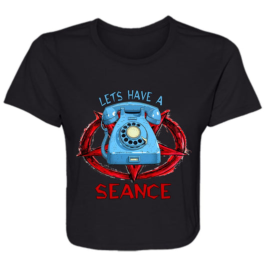 Flowy Cropped Tee Lets Have A Seance