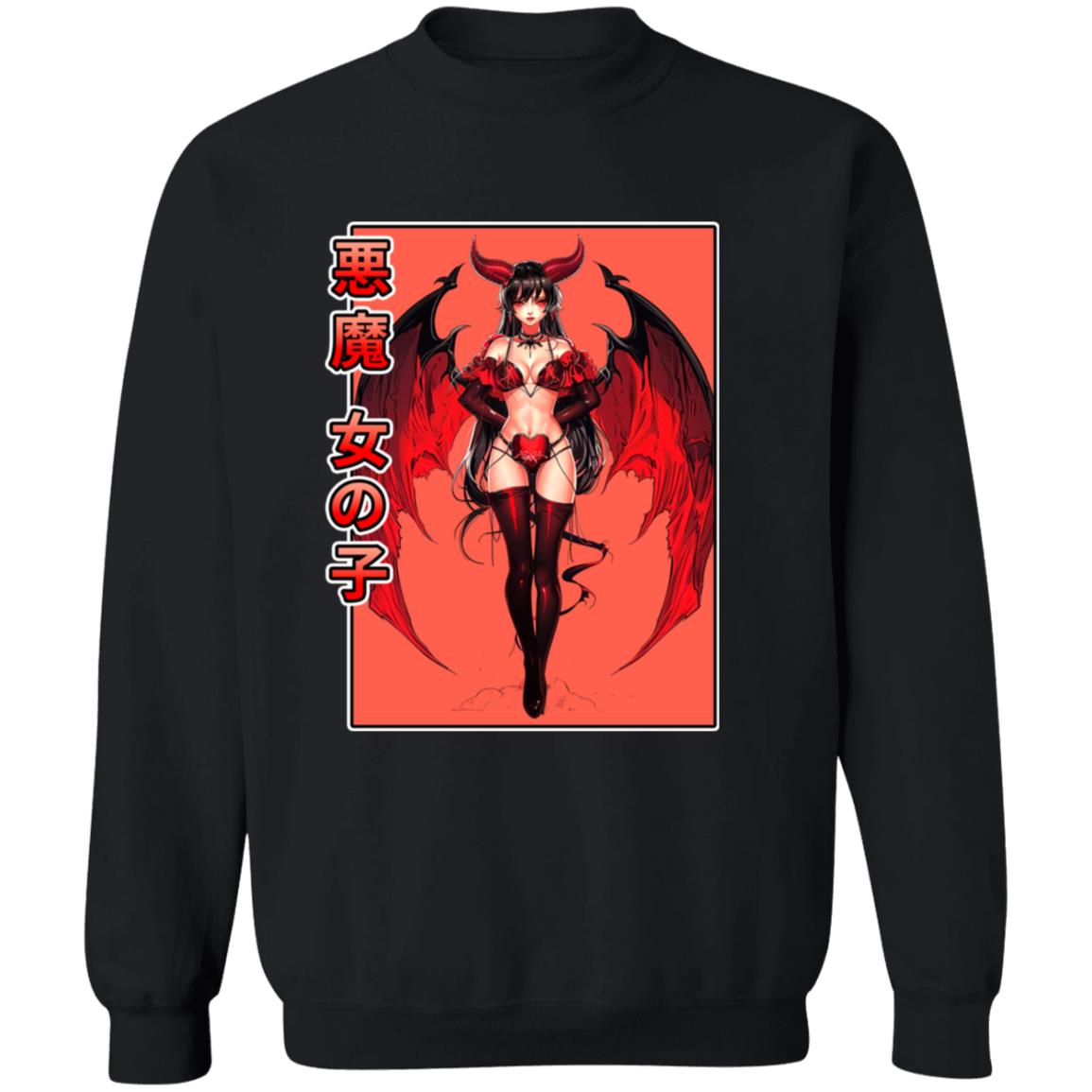 Pullover Sweatshirt Devil Girl
