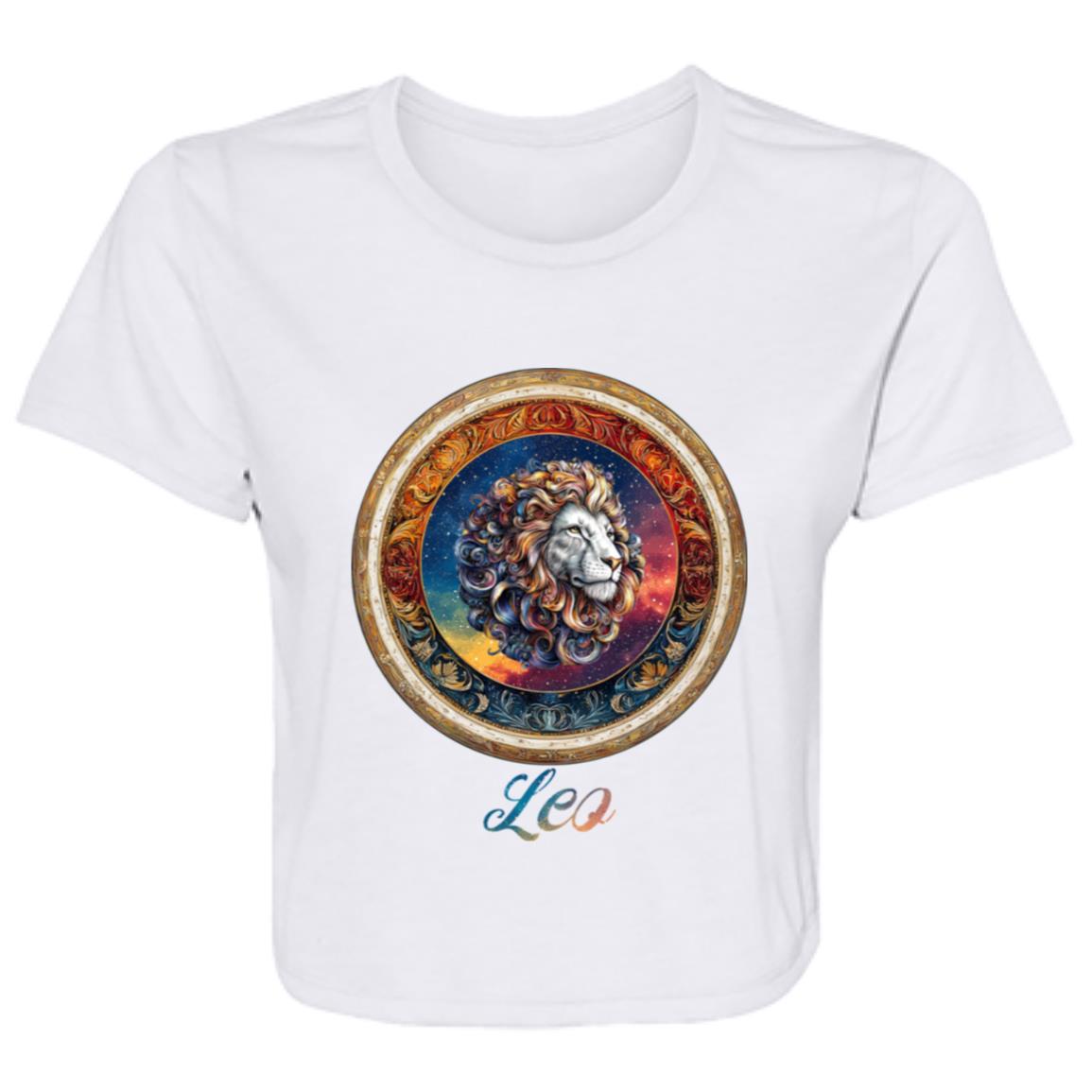 Flowy Cropped Tee Zodiac Leo