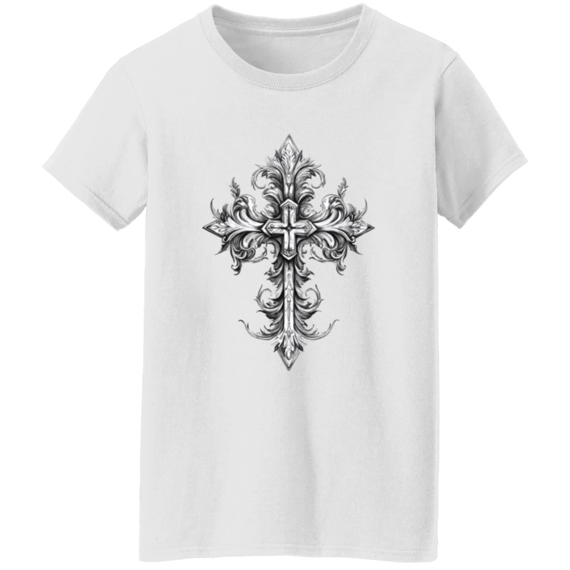 Oversized T-Shirt Ornate Cross