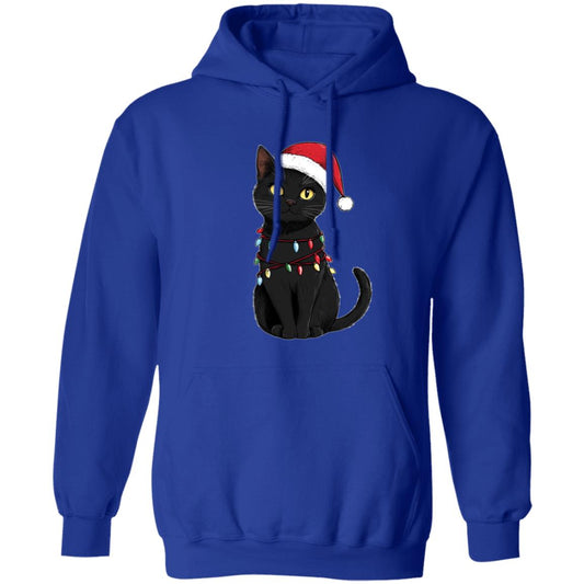 Pullover Hoodie Festive Cat