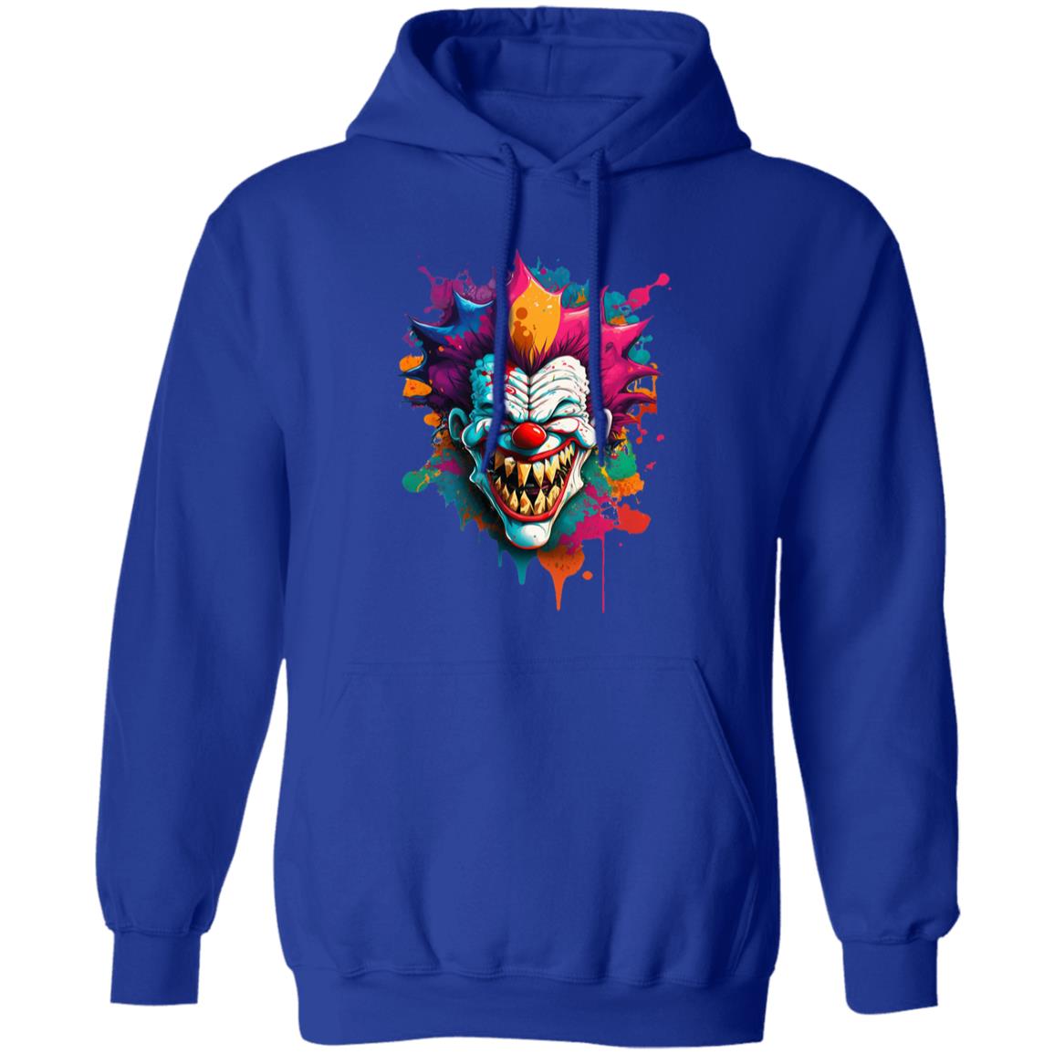 Pullover Hoodie Paint Splatter Clown