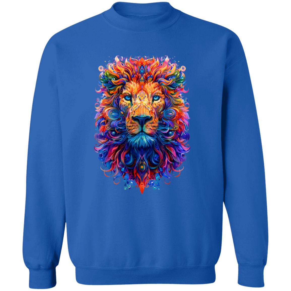 Pullover Sweatshirt Psychedelic Lion