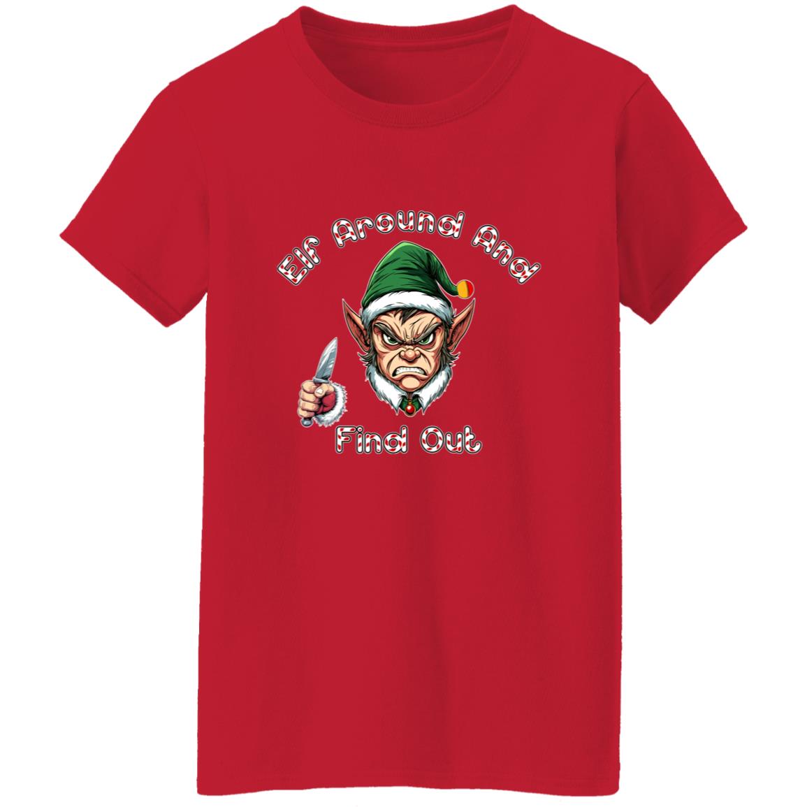Oversized T-Shirt Elf Around And Find Out