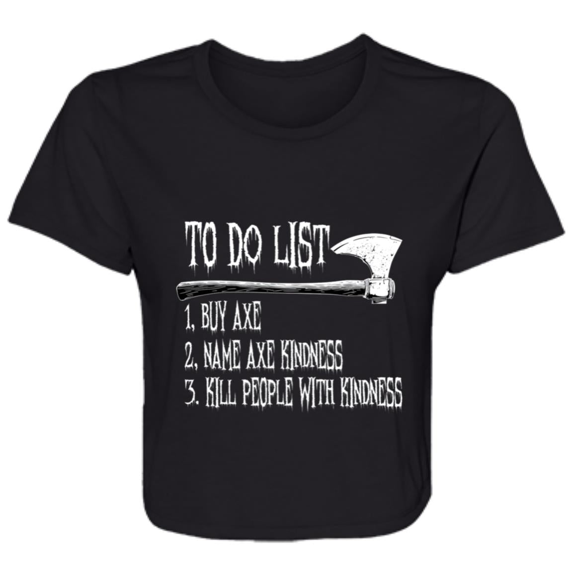 Flowy Cropped Tee To Do List