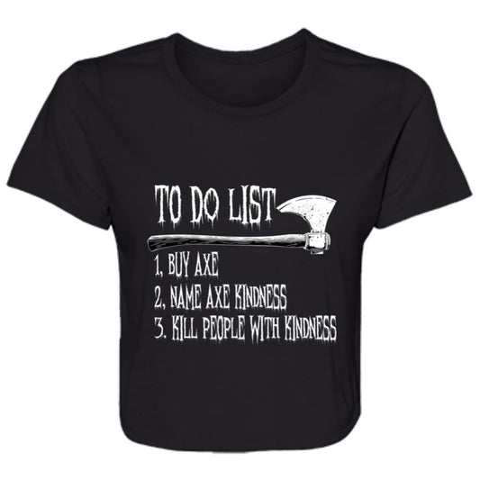 Flowy Cropped Tee To Do List