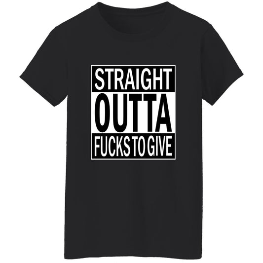 Oversized T-Shirt Straight Outta Fucks To Give