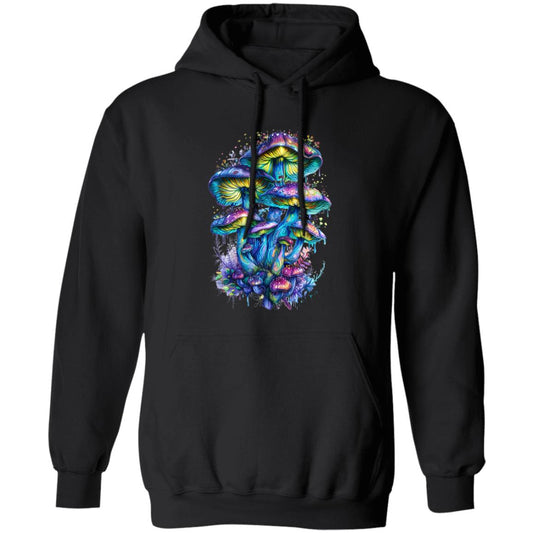 Pullover Hoodie Colorful Mushroom Cluster